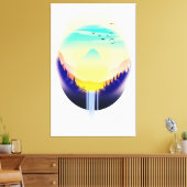 Wasserfall Landschaft Leinwanddruck (Insitu (Wohnzimmer))