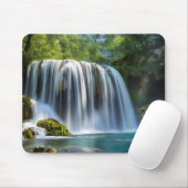 Wasserfall Landschaft Mousepad (Mit Mouse)