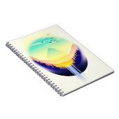 Wasserfall Landschaft Notizblock (Rechte Seite)