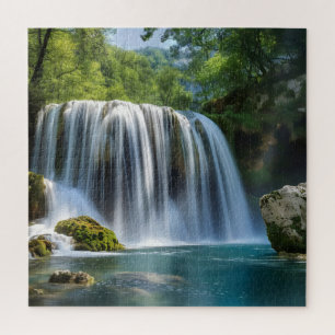 Wasserfall-Landschaft Puzzle