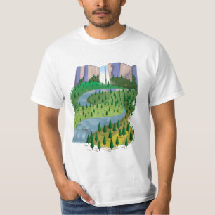 Wasserfall-Landschaft T-Shirt