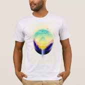 Wasserfall Landschaft T-Shirt (Vorderseite)