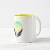 Wasserfall Landschaft Zweifarbige Tasse (VorderseiteRechts)
