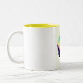 Wasserfall Landschaft Zweifarbige Tasse (Links)