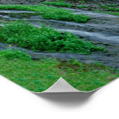 Wasserfall landschaftlich, Kalifornien Poster (Ecke)