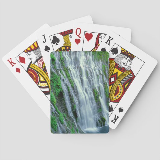 Wasserfall landschaftlich, Kalifornien Spielkarten (Rückseite)