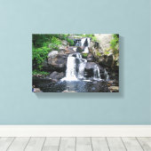 Wasserfall-Leinwand Leinwanddruck (Insitu (Holzboden))
