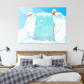 Wasserfall Leinwanddruck (Insitu (Schlafzimmer))
