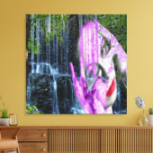 Wasserfall Leinwanddruck (Insitu (Wohnzimmer))