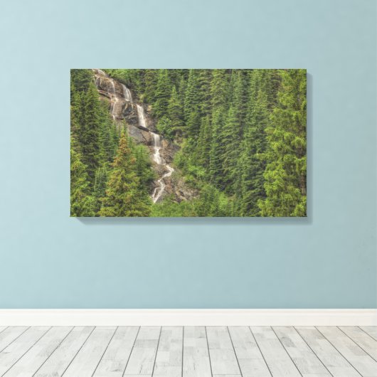 Wasserfall Leinwanddruck (Insitu (Holzboden))