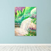 Wasserfall Leinwanddruck (Insitu (Holzboden))