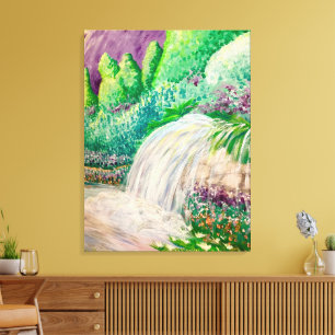 Wasserfall Leinwanddruck