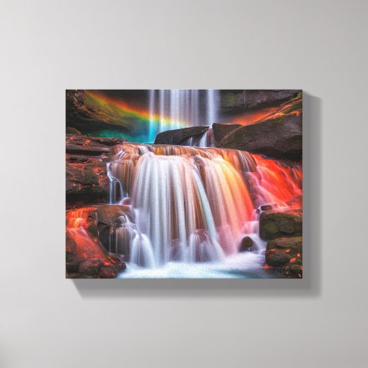 Wasserfall Leinwanddruck (Vorderseite)