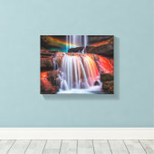 Wasserfall Leinwanddruck (Insitu (Holzboden))
