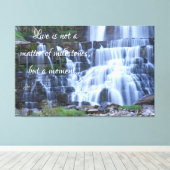 Wasserfall Leinwanddruck (Insitu (Holzboden))