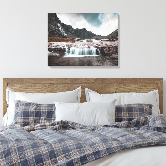 Wasserfall Leinwanddruck (Insitu (Schlafzimmer))