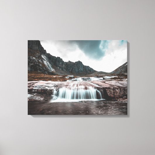 Wasserfall Leinwanddruck (Vorderseite)