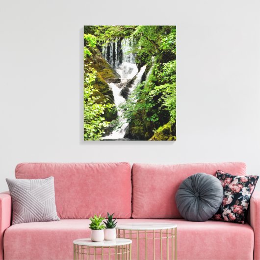 WASSERFALL LEINWANDDRUCK (Insitu (Wohnzimmer))