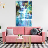 Wasserfall Leinwanddruck (Insitu (Wohnzimmer))
