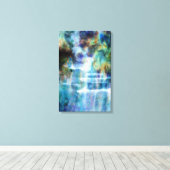 Wasserfall Leinwanddruck (Insitu (Holzboden))