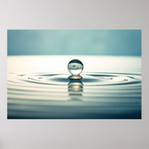 Wasserfall Licht Ruhe Friedliche Natur Poster