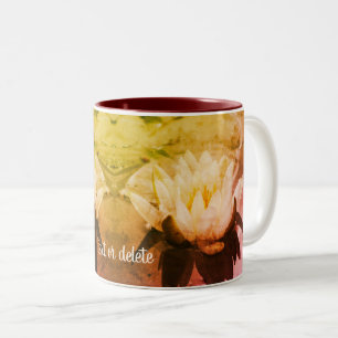Wasserfall Lotus Personalisiert      Zweifarbige Tasse