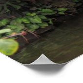 Wasserfall "Lush Garden", China Poster (Ecke)