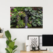 Wasserfall "Lush Garden", China Poster (Heimbüro)