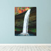 Wasserfall-Malerei Leinwanddruck (Insitu (Holzboden))