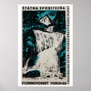 Wasserfall - - Matchbox-Druck - Ästhetische Wandku Poster