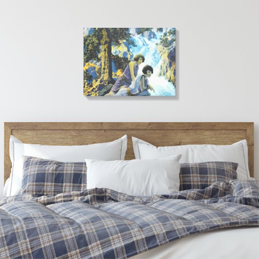 Wasserfall - Maxfield Parrish Leinwanddruck (Insitu (Schlafzimmer))