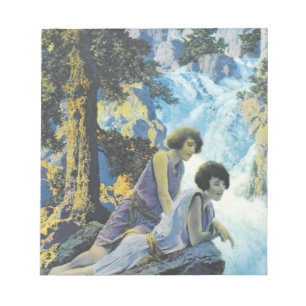 Wasserfall - Maxfield Parrish Notizblock