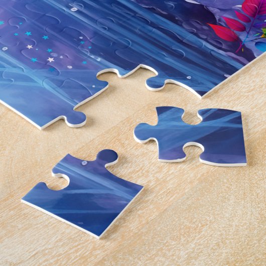 Wasserfall mit Meerjungfrauen Puzzle (Seite)