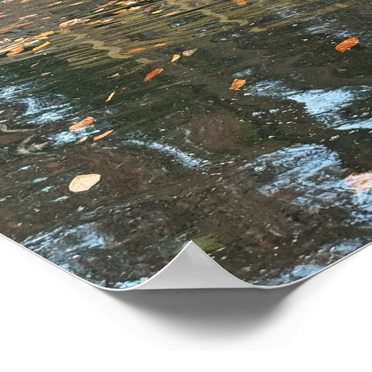 Wasserfall mit Poster (Ecke)