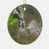 Wasserfall mit Schlammwasser Keramik Ornament (Links)