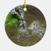 Wasserfall mit Schlammwasser Keramik Ornament (Hinten)
