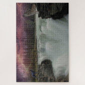 Wasserfall mit Wölfen Puzzle (Vertikal)