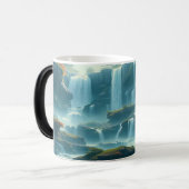 Wasserfall Morphing Kaffee Tasse (Vorderseite Links)