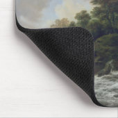 Wasserfall nahe einem Dorf, c.1665-70 Mousepad (Ecke)