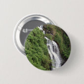 Wasserfall nahe Hilo, Hawaii Button (Vorne & Hinten)