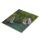 Wasserfall, Nationalpark der Plitvicer Seen und Fliese (Seite)