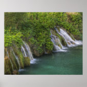 Wasserfall, Nationalpark der Plitvicer Seen und Poster (Vorne)