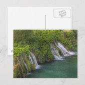 Wasserfall, Nationalpark der Plitvicer Seen und Postkarte (Vorne/Hinten)