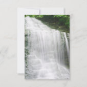Wasserfall Natur Außenhochzeit RSVP Karte (Rückseite)