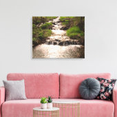 Wasserfall Natur Woods Fotografie Canvas Print MN Leinwanddruck (Insitu (Wohnzimmer))
