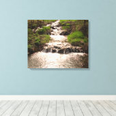 Wasserfall Natur Woods Fotografie Canvas Print MN Leinwanddruck (Insitu (Holzboden))