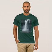 Wasserfall Naturlandschaft Romantischer T - Shirt (Vorne ganz)