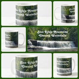 Wasserfall NC Blaue Ridge Berge individuell anpass Kaffeetasse