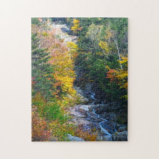 Wasserfall New Hampshire. Puzzle (Vertikal)