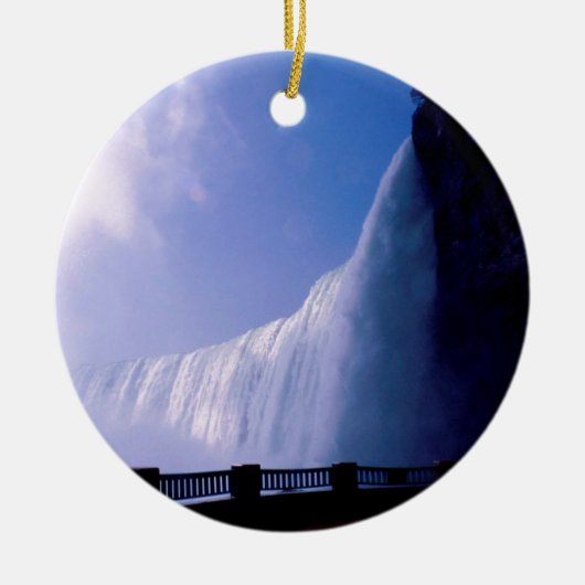 Wasserfall Niagara Falls Keramikornament (Vorne)